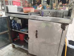 fries stall and hot plate