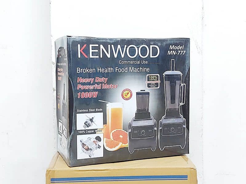 Original KENWOOD Heavy Duty 2 in 1 Juicer / Blender and Dry Mill Jar 1