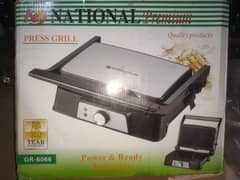 panini press grill double side electric national