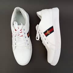 white sports shoes for men