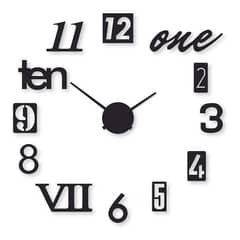 Mix Digit Wood Wall Clock