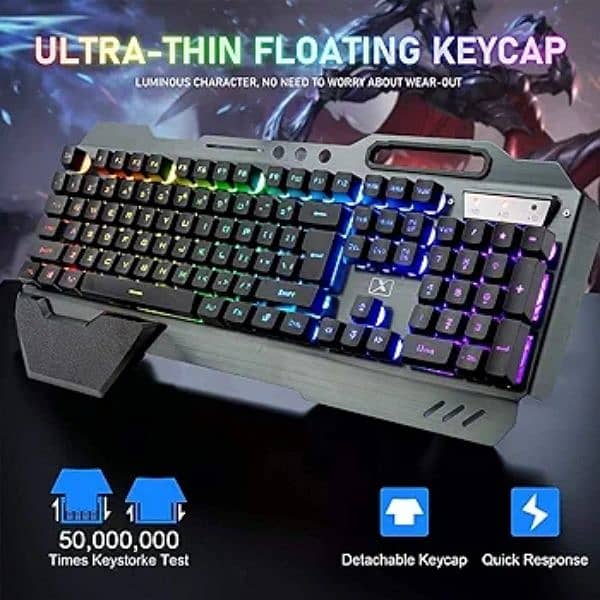 Mechanical Keyboard wireless gaming and Mouse 1