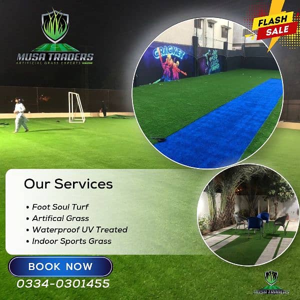 Artifical Grass - Astro truf - Grass Carpet - Field Garss - Roof Grass 0