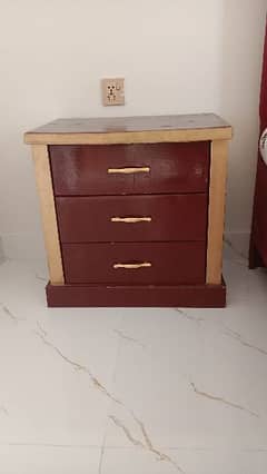 bed side tables and drasing,wood