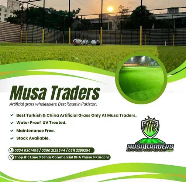 Astro Turf Grass - Artificial Football Ground Grass - Rooftop Grass 1