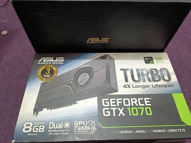 Asus Turbo GTX 1070 Graphics Card 7