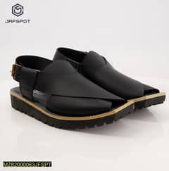 Jaf Spot- Signature Peshawari Chappa- JF31, Black