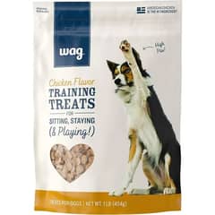 Wag Chicken Flavor Training Treats for Dogs Food , 500g. Bag (16 oz)