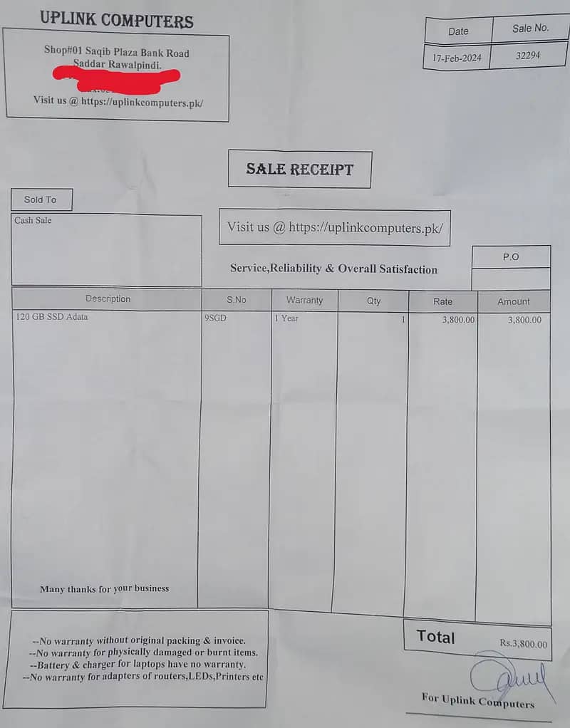 SSD adata original in warranty 0