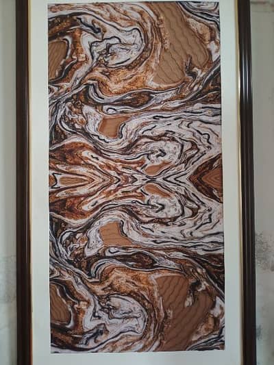 handmade and embroidered panel frame personal design