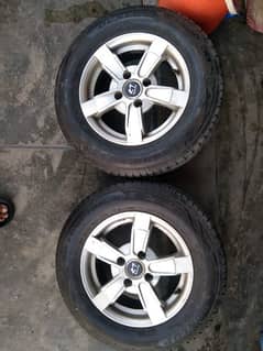 tyre for sale with rim 13 inch 03214853609 ais number par rabtha kara 0