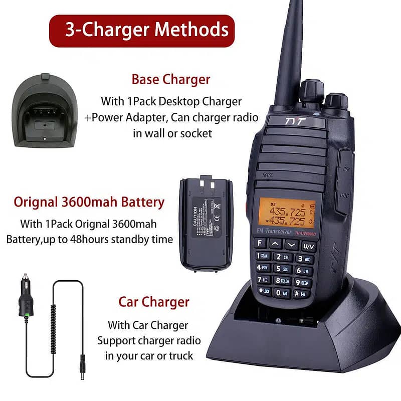 TYT TH-UV8000D Walkie Talkie 10W High Power Long range wireless set 0