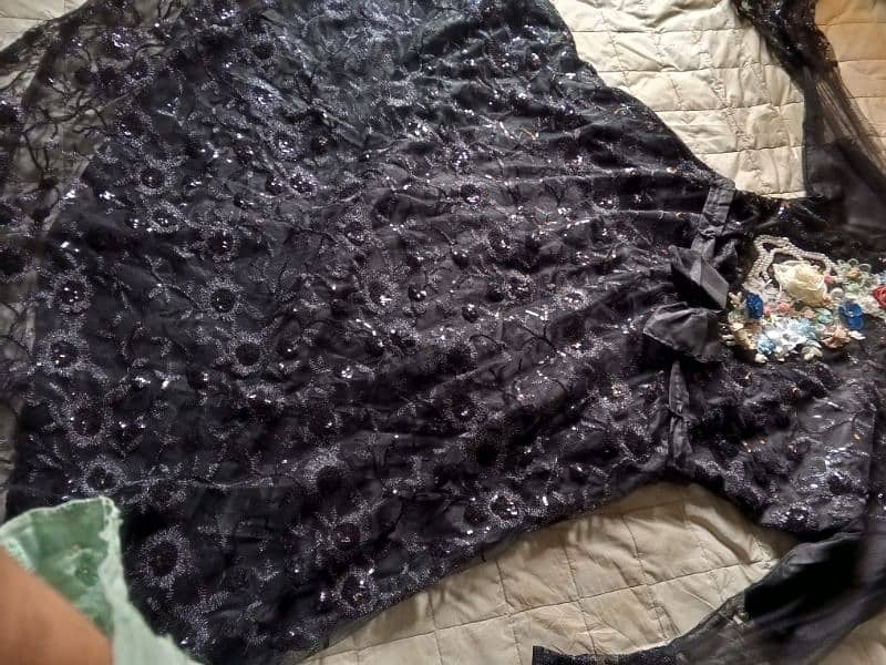 black maxi for sell--party wear dress 2