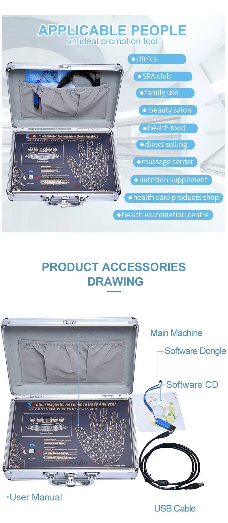 Quantum Megnatic Analyzer/Quantum Body Analyzer therapy function W 18