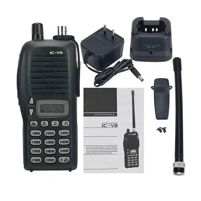 ICOM V8 VHF high power long range Two-Way Wireless Walkie Talkie 1pcs 2