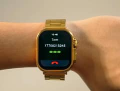 Golden Smartwatch with Double Straps