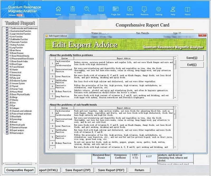 Quantum Megnatic Analyzer/Quantum Health Analyzer 8