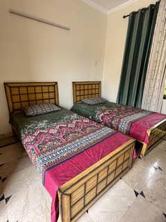 single bed set for sale with 2 mattress