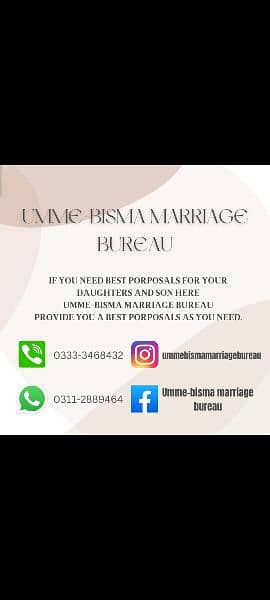 Umme-bisma Marriage Bureau 0