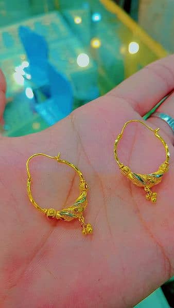 Gold tops earrings baleya ring 9