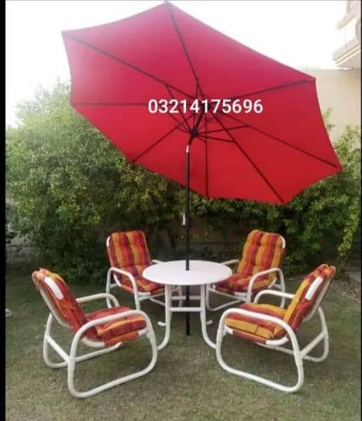 OUTDOOR GARDEN UPVC RATTAN FURNITURE SOFA SET CHAIRS TABLE UMBRELLA 1