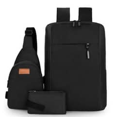 Multipurpose laptop bag with USB port (Pack of 3)