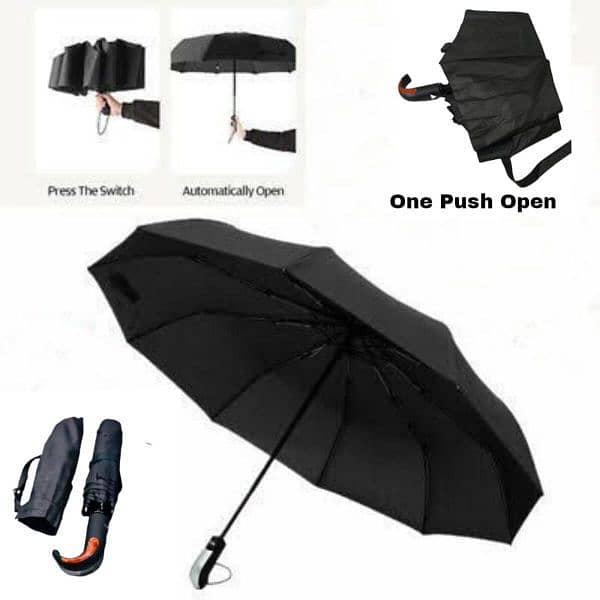 Premium Quality one Touch Folding Umbrella available 0