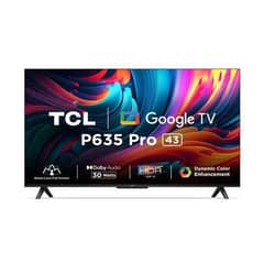 TCL 43 INCH SMART & 4K UHD ANDROID TV Model 43P635