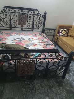 bed set with  2 side tables and dressing table