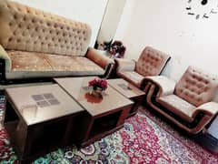 5 Seater Sofa with Tables Set