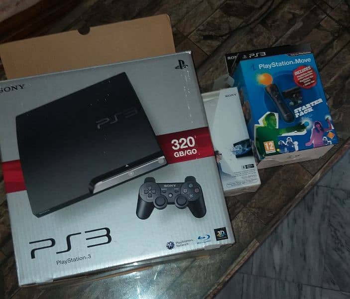 Playstation 3 slim 320 gb all set 5