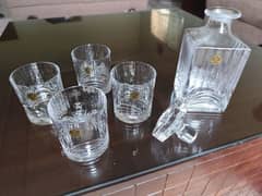 imported Drink Set, 25 years old but never used. original crystal