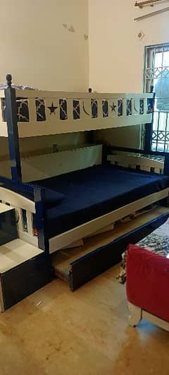 a very stylish bunk bed