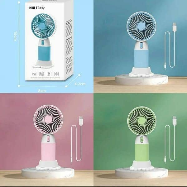 Mini portable, rechargeable neck and desk fan, Air conditioner, cooler 7