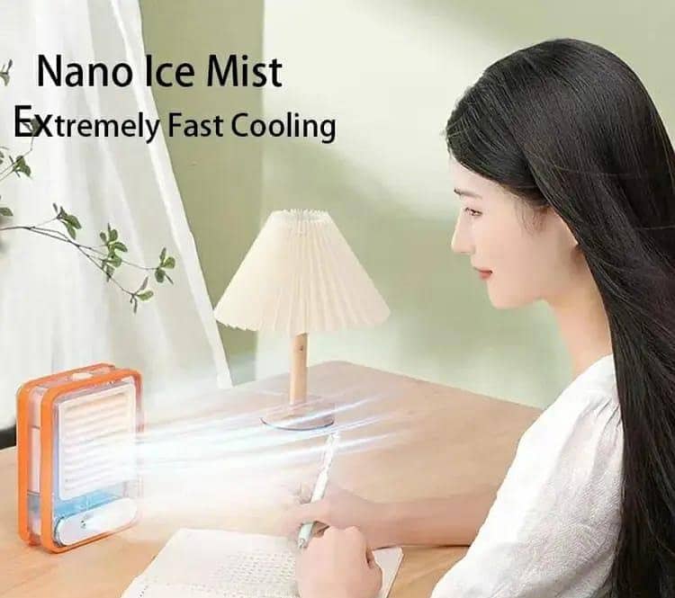 Mini portable, rechargeable neck and desk fan, Air conditioner, cooler 15