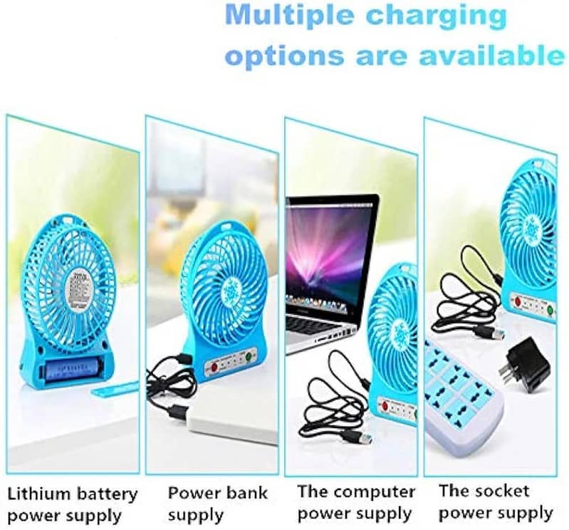 Mini portable, rechargeable neck and desk fan, Air conditioner, cooler 16