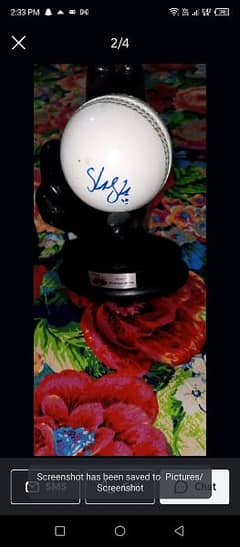 cricket ball  signed from player orignal proof in discription