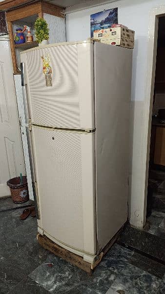 Dawlance 16Cubic Feet Fridge with Voltage Stabilizer and Wooden Stand. 1