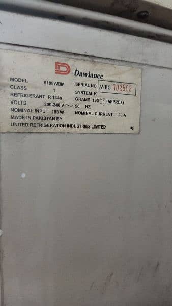 Dawlance 16Cubic Feet Fridge with Voltage Stabilizer and Wooden Stand. 2