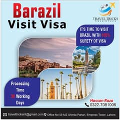 BRAZIL VISIT WITH 100% SURETY OF VISA