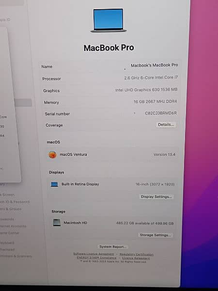 BUMPER OFFER MACBOOK PRO 2019 16 TOUCHBAR I7 16GB 512GB  8GB GRAPHICS 9