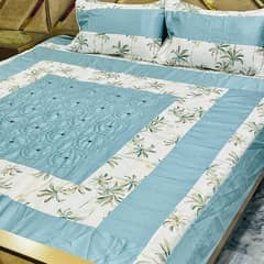 3 Pcs Cotton Sotton Patchwork Double Badsheet