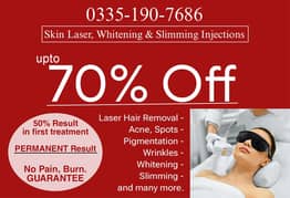 PERMANENT treatments for Skin laser, Whitening & Slimming injections