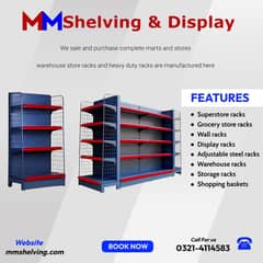 Slotted angle racks/ pharmacy racks/ display racks/ Shopping trolleys