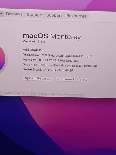 MACBOOK PRO 2017 CTO MODLE 13 INCH CORE I7 2.5 16GB RAM 512GB SSD 2