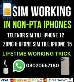 SIM WORKING IN NON PTA IPHONE