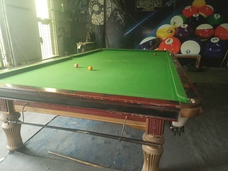 Full Setup Snooker tables,cue,fan 16