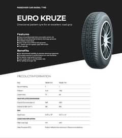 GTR 185/65/R14 (1 tyre price) (1year warrenty)