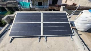 Solar panels with stand