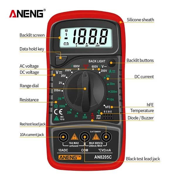 Aneng Multimeter AN8205C 2